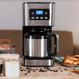 Cecotec Coffee 66 Drop & Thermo Time, Filtermaschine edelstahl/schwarz, 950 Watt