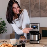 Cecotec Coffee 66 Drop & Thermo Time, Filtermaschine edelstahl/schwarz, 950 Watt