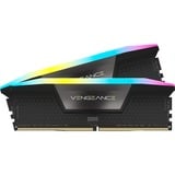 Corsair DIMM 96 GB DDR5-5200 (2x 48 GB) Dual-Kit, Arbeitsspeicher schwarz, CMH96GX5M2B5200C38, Vengeance RGB, INTEL XMP