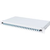 Digitus LWL-Spleißbox, bestückt, 6x LC-APC DX, OS2 grau