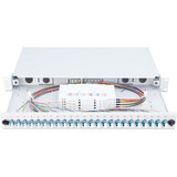 Digitus LWL-Spleißbox, bestückt, 6x LC-APC DX, OS2 grau