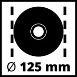 EINHELL Winkelschleifer TE-AG 125 CE rot, 1.100 Watt