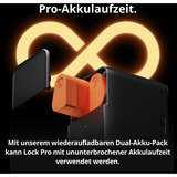 SwitchBot Dual Power Pack für Lock Pro, Akku orange