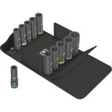 Wera 8790 C Impaktor Deep Set 1, 11-teilig, Steckschlüssel schwarz, 1/2", in textiler Box