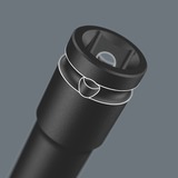 Wera 8790 C Impaktor Deep Set 1, 11-teilig, Steckschlüssel schwarz, 1/2", in textiler Box