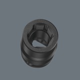 Wera 8790 C Impaktor Deep Set 1, 11-teilig, Steckschlüssel schwarz, 1/2", in textiler Box
