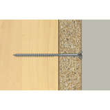fischer Spanplattenschraube ClassicFast II 6,0x40 Senkkopf TX 200 Stück, mit Teilgewinde, verzinkt