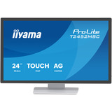 iiyama ProLite T2452MSC-W1AG, LED-Monitor 60.5 cm (24 Zoll), weiß (matt), FullHD, IPS, Touchscreen, HDMI, DP, USB-Hub, 100Hz Panel
