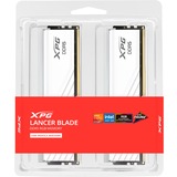ADATA DIMM 64 GB DDR5-6000 (2x 32 GB) Dual-Kit, Arbeitsspeicher weiß, AX5U6000C3032G-DTLABRWH, Lancer Blade RGB, INTEL XMP, AMD EXPO