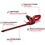 EINHELL Power X-Change Akku-Heckenschere GC-CH 1846 Li-Solo, 18Volt rot/schwarz, ohne Akku und Ladegerät