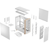 Fractal Design Summit Chalk White Solid, Tower-Gehäuse weiß/holz