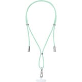 Intenso Handykette und Lade-/Datenkabel Cell Phone Charging Lanyard hellgrün, 1,65 Meter, USB-C, PD3.0 / QC4.0, Nylon
