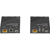 Lindy 70m Cat.6 KVM Extender, HDMI Verlängerung schwarz, HDMI 4K60, USB & Audio 