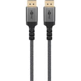 goobay Plus DisplayPort 2.0/2.1 Kabel, 16K @ 60Hz, 80 Gbit/s grau, 1 Meter