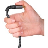 goobay Plus DisplayPort 2.0/2.1 Kabel, 16K @ 60Hz, 80 Gbit/s grau, 1 Meter