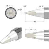 iFixit FixHub Lötspitze Meißelform 1,5 mm, Lötkolben silber