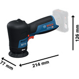 Bosch Akku-Poliermaschine GPO 12V-77 Professional solo, 12Volt blau/schwarz, ohne Akku und Ladegerät
