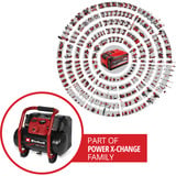 EINHELL Power X-Change Akku-Kompressor TE-AC 36/150 Li OF - Solo, 36Volt (2x18V) schwarz/rot, ohne Akku und Ladegerät