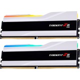 G.Skill DIMM 96 GB DDR5-6400 (2x 48 GB) Dual-Kit, Arbeitsspeicher weiß, F5-6400J3239F48GX2-TZ5RW, Trident Z5 RGB, INTEL XMP