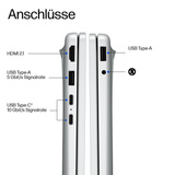 HP Omnibook 3 17-dp0078ng, Notebook silber, AMD Ryzen 7 160, AMD Radeon 680M, 16 GB DDR5, 512 GB (512 GB SSD), ohne Betriebssystem