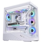 Lian Li Vector V100 , Tower-Gehäuse weiß, Tempered Glass x 2