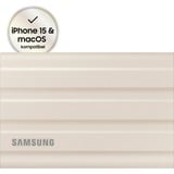 Samsung Portable SSD T7 Shield 1 TB, Externe SSD beige, USB-C 3.2 Gen 2 (10 Gbit/s), extern