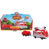 Spin Master Mighty Express Push-and-Go Zug Roter Retter mit Güterwaggon, Spielfahrzeug rot/weiß