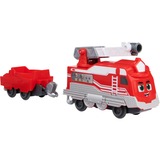 Spin Master Mighty Express Push-and-Go Zug Roter Retter mit Güterwaggon, Spielfahrzeug rot/weiß