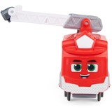 Spin Master Mighty Express Push-and-Go Zug Roter Retter mit Güterwaggon, Spielfahrzeug rot/weiß