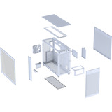 ASUS PRIME AP303 TG , Tower-Gehäuse weiß, Tempered Glass