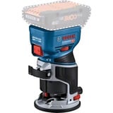 Bosch Akku-Kantenfräse GKF 18V-8 Professional solo, 18Volt, Oberfräse blau/schwarz, ohne Akku und Ladegerät