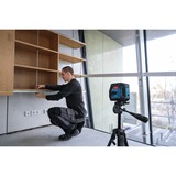 Bosch Professional Linienlaser GLL 20-22 G Professional blau/schwarz, grüne Laserlinien, inkl. Universalhalter LB 10 und Baustativ BT 150