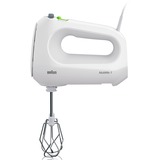 Braun Handmixer MultiMix 1 weiß, 400 Watt, mit 3 Liter Mixschüssel und MultiMix Ständer