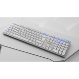 CHERRY DW 9100 SLIM, Desktop-Set weiß/silber, DE-Layout, Cherry SX-Scherentechnologie