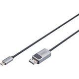Digitus USB4 Gen 2x2 Adapterkabel USB-C > DisplayPort schwarz/grau, 2 Meter