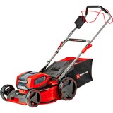 EINHELL Professional Akku-Rasenmäher GP-CM 36/47 S Li BL, 36Volt (2x18Volt) rot/schwarz, 4x Li-Ionen Akku 4,0Ah, mit Hinterradantrieb Vario Speed