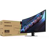 GIGABYTE GS32QCA, Gaming-Monitor 80 cm (31.5 Zoll), schwarz (matt), QHD, VA, Curved, HDMI, DP, 180Hz Panel