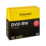 Intenso DVD-RW 4,7 GB, DVD-Rohlinge 4fach, 10 Stück