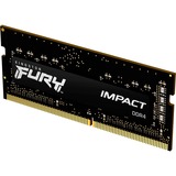 Kingston FURY SO-DIMM 16 GB DDR4-3200  , Arbeitsspeicher schwarz, KF432S20IB/16, Impact, INTEL XMP