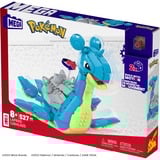 Mattel MEGA Pokémon Lapras Bauspielzeug-Set mit Actionfigur, Konstruktionsspielzeug 527 Teile