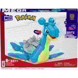 Mattel MEGA Pokémon Lapras Bauspielzeug-Set mit Actionfigur, Konstruktionsspielzeug 527 Teile