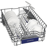Siemens SR43ES24ME IQ300 , Spülmaschine schwarz/edelstahl (gebürstet), 45 cm, Home Connect