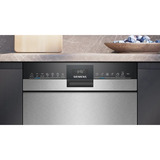Siemens SR43ES24ME IQ300 , Spülmaschine schwarz/edelstahl (gebürstet), 45 cm, Home Connect