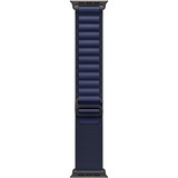 Apple 49 mm Alpine Loop, Uhrenarmband dunkelblau/schwarz, Größe L