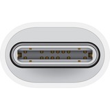 Apple USB Adapter, USB-C Stecker > Lightning Buchse weiß, gesleevt