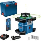 Bosch Professional Akku-Rotationslaser GRL 650 CVHG Professional, 18Volt blau, ohne Akku und Ladegerät, grüne Laserlinie, in L-BOXX