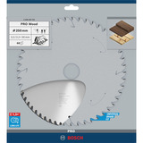 Bosch Professional PRO Wood Kreissägeblatt, Ø 250mm, 60Z Bohrung 30mm, für Handkreissägen