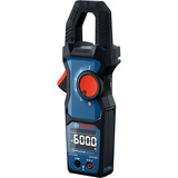 Bosch Strommesszange GMC 600-15 Professional, Messgerät blau/schwarz, 2x Batterien, Tasche