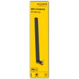 DeLOCK WiFi6 , Antenne schwarz, 3 - 6 dBi, RP-SMA, Omnidirektional, Kippgelenk