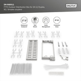Digitus FTTH Distributionsbox für Außen - 24 LC/Duplex oder 24 SC/Simplex Kupplungen, Spleißbox 
